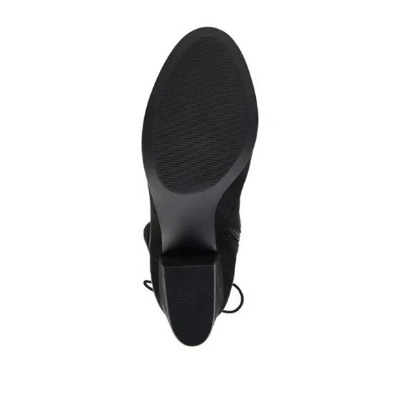 Journee Collection Women's Leeda Extra-Wide Calf Knee-High Boots, Black Size 8M - Picture 3 of 3